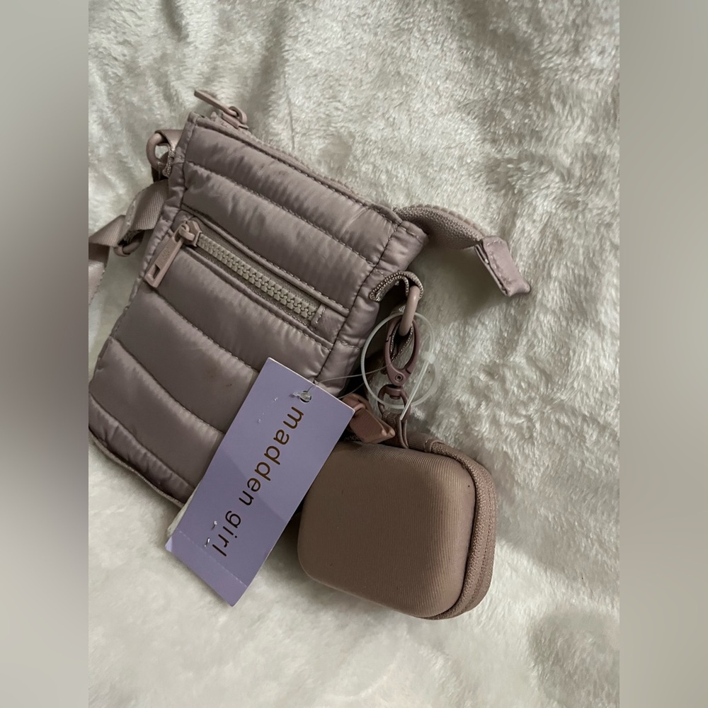 Crossbody Madden Girl Quilted Brown Crossbody Bag